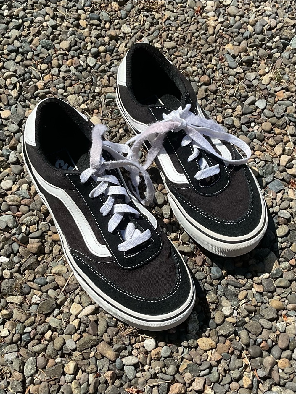 Vans Old Skool Black White Canvas Skate Shoes Women’s Size 6.5 Sneakers